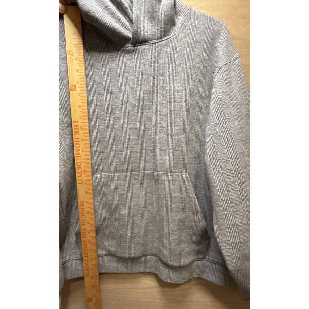 Alo Yoga Men's Glenplaid Colosseum Hoodie Gray Plaid Style M3192R - Picture 5 of 9